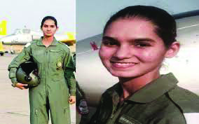 First Lady Pilot of Mig plane